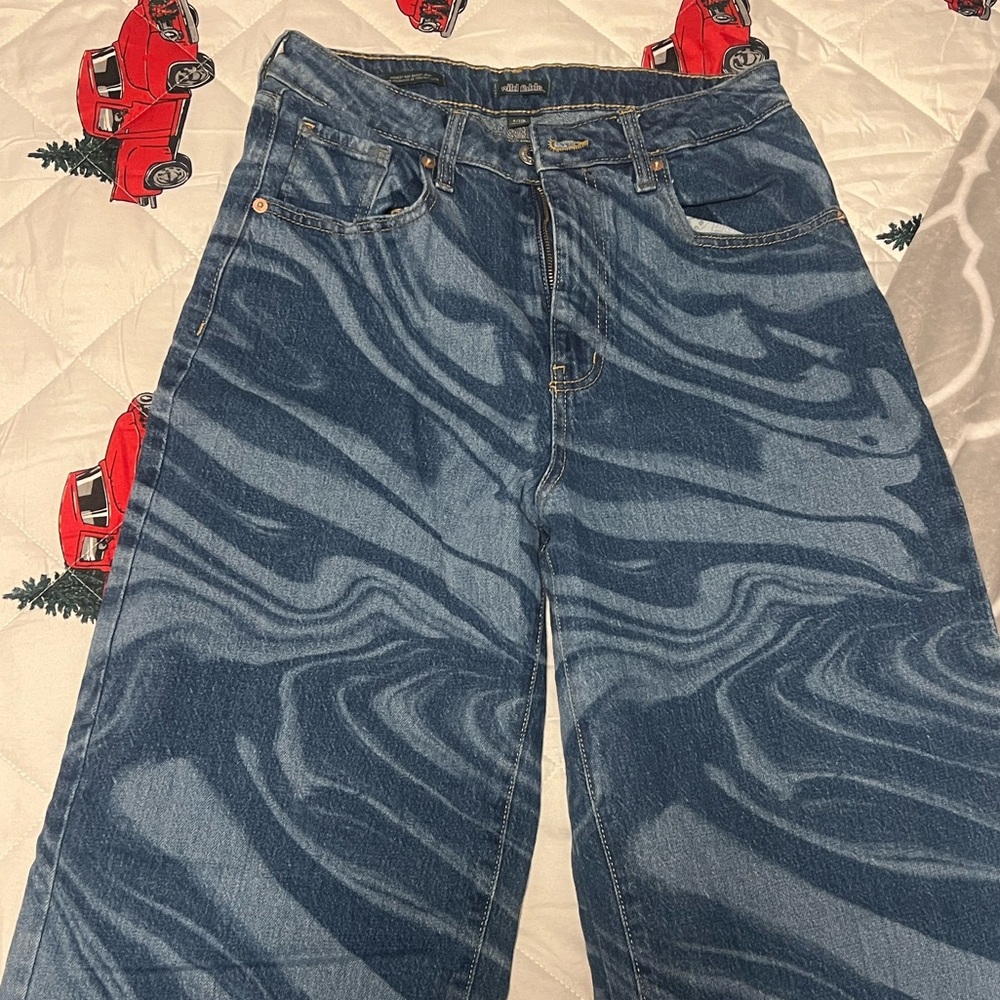 Wild Fable Blue Highest Rise Baggy Women's Jeans